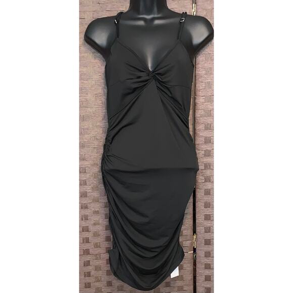 V-Neck Bodycon Mini Dress- Size Medium - Picture 3 of 4